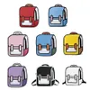 Mode unisexe 2D dessin sac à dos mignon dessin animé sac d'école bande dessinée Bookbag pour adolescent filles garçons sac à dos voyage sac à dos K726321Q