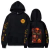 Tunn fleece jul hiphop streetwaer y2k hoodies glad halloween pullover svart långärmad tröjor för män kvinnor