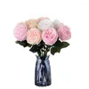 Fleurs décoratives Austin Touch Hydrating Rose Imitation Floral Green Plant Cédarwood Fleur artificielle MW5952