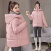 Trench Coats Femme Coton chaud parka rembourrée Outwear plus taille xxxl Veste d'hiver Beau parkas Femmes enrober les vestes à capuche