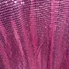 Tissu de vêtements 45 150 cm de haute qualité Rose rouge métallique en métal maille rideaux sexy femme robe de soirée nappe de maillot de bain cosplay