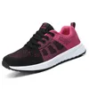 Women Casual Shoes Breathable Walking Mesh Lace Up Flat Shoes Sneakers Women Tenis Feminino Pink Black White 231222