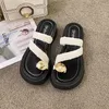 Sandalen Dames Zomer Stijl Wiggen Pompen Hoge Hakken Slip Op Bling Mode Gladiator Schoenen Dames Open Teen Slides