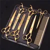 7" Professional Pet Dog Scissors Stainless Steel Thinning Cutting Shears Dogs Cats Grooming Hair Trimming Tools Z3003 231225