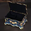 Big Enamel Diamondstudded Jewelry Box European Gift Storage Case Home Decoration Organizer Ring Earrings Necklace Casket Chest 231225