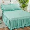 Elegant Princess Bed Skirt Nonslip Mattress Cover Ruffled Lace Bedsheet Protector Home Bedspread 231222