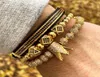 3 pezzi set braccialetto da uomo gioielli corona charms perline macramè bracciali per donne masculina pulsaira feminina regalo San Valentino039s Day8676109