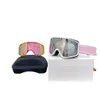 Designer Ski Goggle Magnetic Women Solglasögon Glasögon Män Euro American Style Skid Fashion Pieces 2024 Ny One Piece Goggles Dual Lens utbytbara