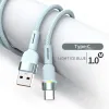 6A Type C Usb Cable Fast Charging 120W Pd Colorful Light Usb-C Data Cable for Samsung Huawei Xiaomi Android Fast Charger Cord Cable