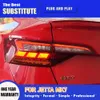 För VW Jetta Mk7 LED-bakljus 19-22 Biltillbehör Taillight Brake Reverse Parking Lampor Bakre lampbelysningsmontering