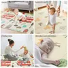 1cm Thick Foldable Floor Baby Play Mats Kids Playmat Crawling Carpet Children Toddler Thermal Rug Game Pad Foam Educational Toys 231225