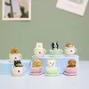 8 pezzi da tè gatti per cani figura mini animali decorazione in miniatura in resina figurina artigianato ornamento giardino accessori fai -da -te 231222