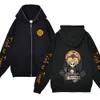 Jul zip hood tröja halloween tröjor tunn fleece långärmad rock anime jujutsu kaisen hoodie tecknad y2k hoody