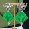 Kvinnors personliga Rhinestone Charm Luxury Earrings Brand Designer Earrings Designer Jewelry Valentine's Day Weddin213G