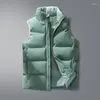 Mäns västar Män och kvinnor Parkas White Duck ner Vest High Quality Fashion Waistcoat Casual Spring Autumn Waistcoats