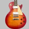One piece Neck and body electric Guitar, Micro Connect, Tune-O-Matic bridge, Cherry explosion Maple top, free shipping258