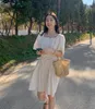 Robes de fête en lin Coton Summer Shirt Robe Sovel Femme Vintage Oversize Short Sleeve Beach Women Robe Vestido Maxi Prom