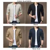 Giacche da uomo cappotto quotidiano business casual coate formale giacca slim cot tops zip blazer comode moda