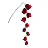 Dekorativa blommor 3st 9 huvuden Lily of Valley Artificial Decoration Flower Vine Home Wedding Table Silk Flore Strings Wall Hangings