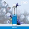 Original IMINI CRYSTAL 7000 PULDS Disponerbar VAPE PEN 16 ML Förfylld E Cigarett 0/2/3/5% NIC med 1300mAh Battery Mesh COIL PULD 7000 Bar Vaper Mexico Chile Colombia