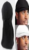 Bandanas spandex kralı s durag şapka durags bandanna türban peruklar erkek ipeksi şapka kafa bandı blackwhite saç aksesuarları7109815