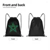 Shopping Bags Morocco Flag Drawstring Backpack Women Men Sport Gym Sackpack Portable Moroccan Proud Patriotic Training Bag Sack