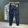 Мужские джинсы Новый Y2K Mens Jeans Design Design Stitching Mash