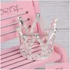 Other Festive Party Supplies 2Pcs Gold Mini Crown Cake Topper For Kids Birthday Decor Rhinestone Ornament Wedding A3511507954 Drop Dhjfv