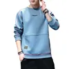 Heren Hoodies Fashion Men Casual sweatshirts lange mouw o-neck stijl mannelijke sweatshirt veer fitness tee bodem shirt pullovers top