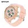 Orologi da polso sanda top brand fashion orologi da donna sport impermeabili a led digitale orologio da polso orologio casual orologio relogio femminino