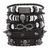 Link armbanden heren armband overdreven punk trend onbeperkt symboolaccessoires handgemaakte weven multi-layer set