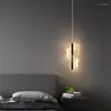 Pendant Lamps Bedroom Bedside Chandelier Minimalist Modern LED Lights Living Room Restaurant Bar Small Hanging Lamp Decor Light Fixtur