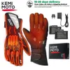 Gloves Five Fingers Gloves KEMIMOTO Heated Gloves Motorcycle Winter Moto Heated Gloves Warm Waterproof Rechargeable Heating Thermal Glove