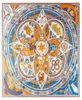 Automne hiver surdimensionné Pashmina sergé écharpe chinois zodiaque imprimé carré châle 130x130 cm grand foulard foulard de luxe 2203314649