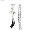 Beaded Necklaces Arabic Sword Stainless Steel Islamic Muslim Zulfiqar Imam Ali Swords Necklaces for Men Islam Accessories Gift Jewelry N2656S01L231225