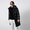 Winter Down Coats Women Warm Thick Long Puffer Jacket Female Portable Unisex Outerwear Lady Hooded Down Parka For Women 231225