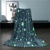 Fleece Blanket Luminous Children's Blanket Autumn e Winter Sofá Cobertor de tampa