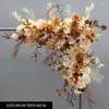 Decoratieve Bloemen Luxe Kunstbloemstuk Bruiloft Rekwisieten Achtergrond Decor Boog Driehoek Bloemen Rij Feest Etalage Po