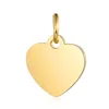 Charms 5pcs/lot 316 Stainless Steel Mirror Polished 14mm Heart Charm Pendant For Bracelet Necklace DIY Jewelry