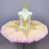 Scenkläder vuxna kvinnor balettdans kostym professionell tutu flickor blå rosa tallrik pannkakor ballerina festklänning
