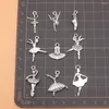 Uroki 9pcs/Set Ballet do biżuterii w zawieszce DIY Crafts Akcesoria L10293