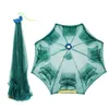 Combo 420 trous parapluie filet de pêche poisson parapluie Cage automatique pliant filet à poisson main lancer filet pêche Cage couverture Cage crevettes Cages