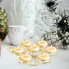 Candle Holders Altar Supplies Butter Lamp Holder Gold Wedding Decor Religious Alloy Container