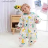 Sacchi a pelo HappyFlute 1pc Bambino Sacco a pelo in cotone 100% Manica lunga Inverno Cartone animato Gamba divisa Panno per bambini 0 ~ 6 anni BabyL231225