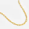 GLIMLACH Echte 18K Gouden Kruisketting Au750 Flash O Kraag Dames Verstelbare Boutique Sieraden Cadeau XL0035 231225