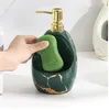 Marmurowa konsystencja ceramika Dozownik Mydła Dozownik ręczny detergent butelki do akcesoriów do łazienki kuchennej Ceramiczne Balsam BO 231222