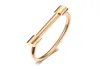 Women039S rostfritt stål Bangle Bar skruv hästsko armband i silverly svart gyllene rosguld kvinna brackelts brazalet juvel5972088