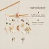 0-12 miesięcy Baby Rattle łóżeczko mobilne zabawki gwiazda drewniane łóżko muzyczne muzyczne pudełko fryzura nordycka wiszące akcesoria
