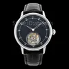 TOP STYLISH MECHANICAL RAŁO WAKT ZEGA ZŁOTA SLERNOŚCI SHAPHIRE GLASS 40 mm Classic Star Design True Tourbillon Zegar zegarowy zegar na rękę Pp64