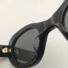 Occhiali da sole 2023 ragazza marca ovale acetato weird nere retrò di tendenza sfumature da donna designer uv400 occhiali da sole